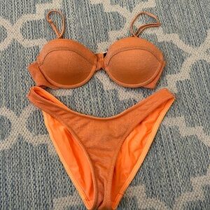 Orange Triangl Swimsuit